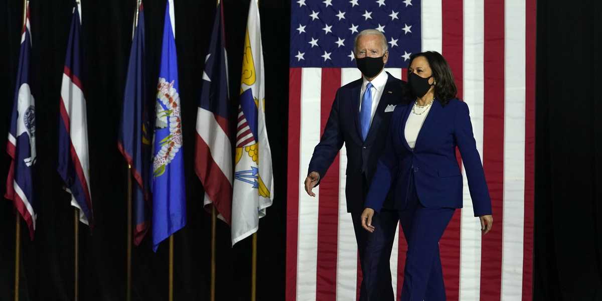 Joe Biden introduced his newly chosen running mate Kamala Harris on Wednesday, with the former vice president and California senator appearing for the first time together as the Democratic presidential ticket. 