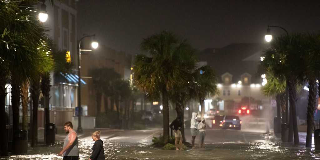 Isaias has strengthened back to a hurricane and slammed into North Carolina, the National Hurricane Center said Monday evening.
