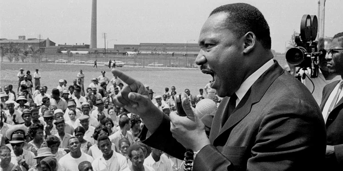 As a crowd of nearly 250,000 people gathered outside the Lincoln Memorial in Washington, Rev. Martin Luther King Jr. spoke these historic words: 