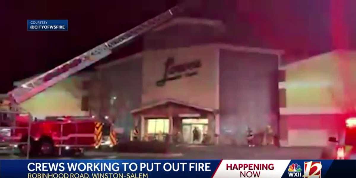The Winston-Salem Fire Department responded to a fire at Lowes Foods Sunday morning.